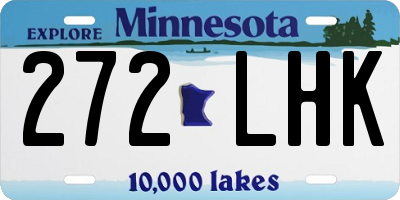 MN license plate 272LHK