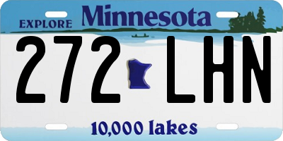 MN license plate 272LHN