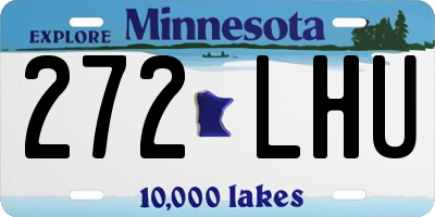 MN license plate 272LHU