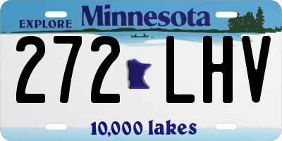 MN license plate 272LHV