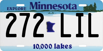 MN license plate 272LIL