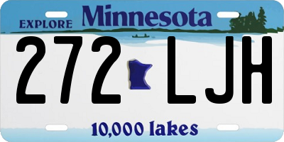 MN license plate 272LJH
