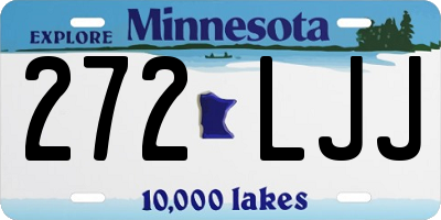 MN license plate 272LJJ
