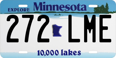 MN license plate 272LME