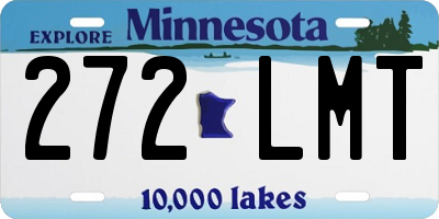 MN license plate 272LMT