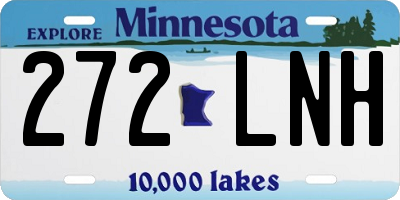MN license plate 272LNH