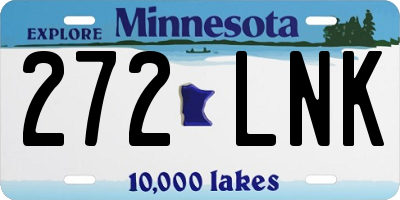 MN license plate 272LNK
