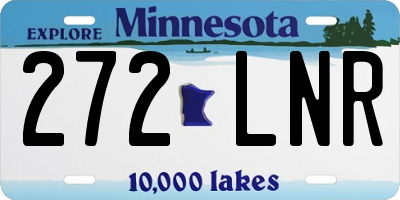 MN license plate 272LNR