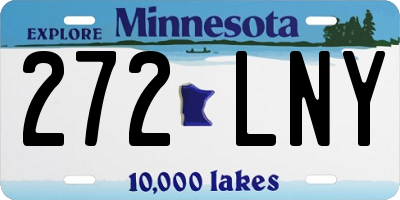 MN license plate 272LNY
