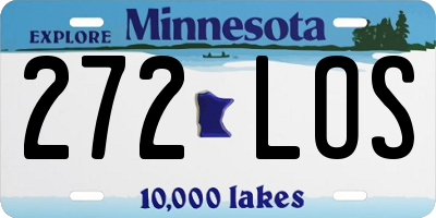 MN license plate 272LOS