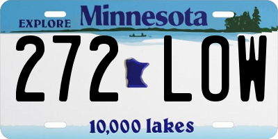 MN license plate 272LOW