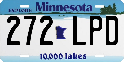 MN license plate 272LPD