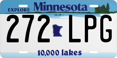 MN license plate 272LPG