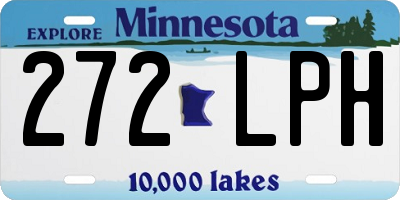 MN license plate 272LPH