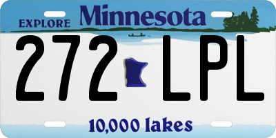 MN license plate 272LPL