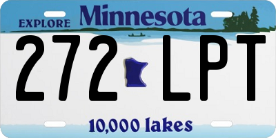 MN license plate 272LPT