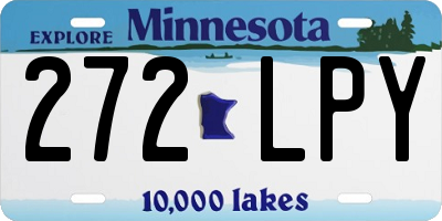MN license plate 272LPY