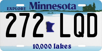 MN license plate 272LQD