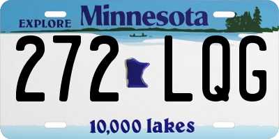 MN license plate 272LQG