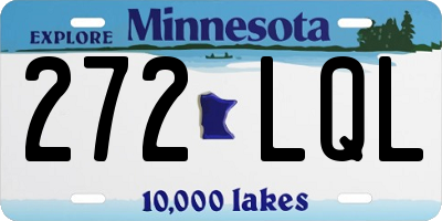 MN license plate 272LQL