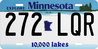 MN license plate 272LQR