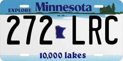 MN license plate 272LRC