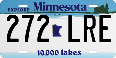 MN license plate 272LRE