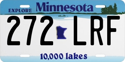 MN license plate 272LRF