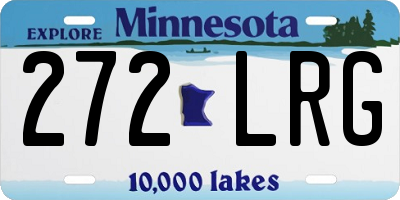 MN license plate 272LRG