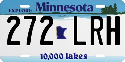 MN license plate 272LRH