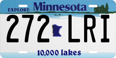 MN license plate 272LRI