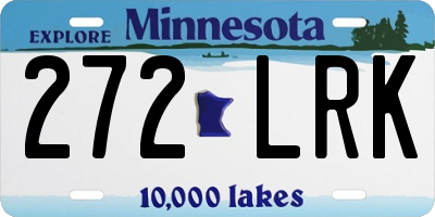 MN license plate 272LRK