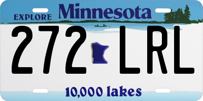 MN license plate 272LRL