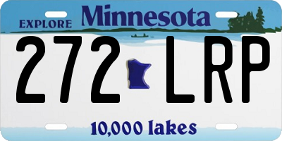 MN license plate 272LRP