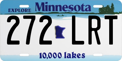 MN license plate 272LRT