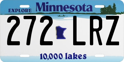 MN license plate 272LRZ