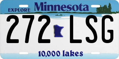 MN license plate 272LSG