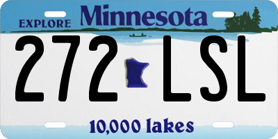MN license plate 272LSL