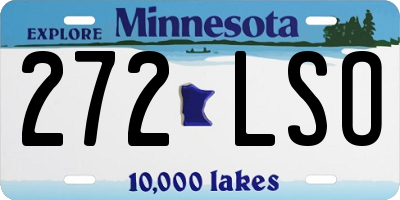 MN license plate 272LSO