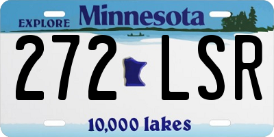 MN license plate 272LSR