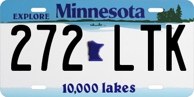 MN license plate 272LTK