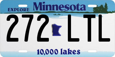 MN license plate 272LTL