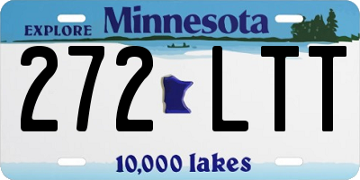 MN license plate 272LTT
