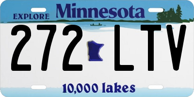 MN license plate 272LTV