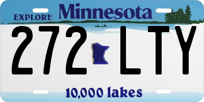 MN license plate 272LTY