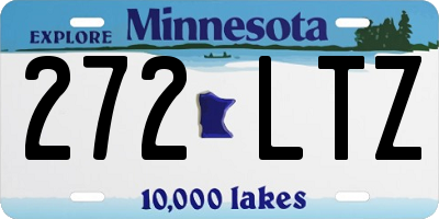 MN license plate 272LTZ