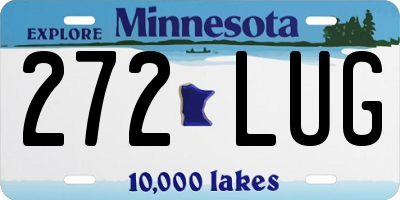 MN license plate 272LUG
