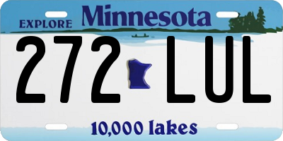 MN license plate 272LUL