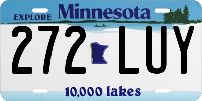 MN license plate 272LUY