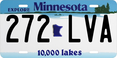 MN license plate 272LVA